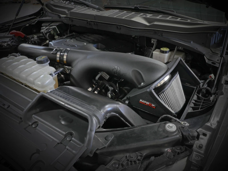 aFe Schnellinduktions-Kaltluft-Ansaugsystem mit Pro DRY S Filter 2021+ Ford F-150 V6-3.5L (tt)