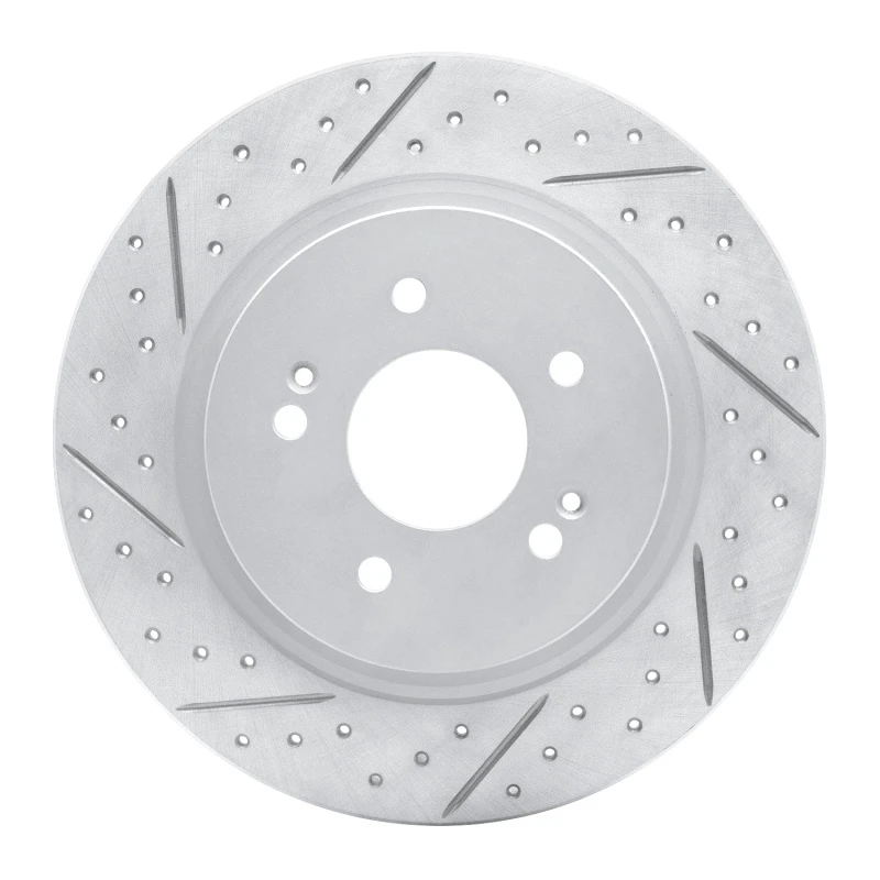 DFC 19-25 Hyundai Santa Fe Rear Left Drilled & Slotted Geoperformance Rotor