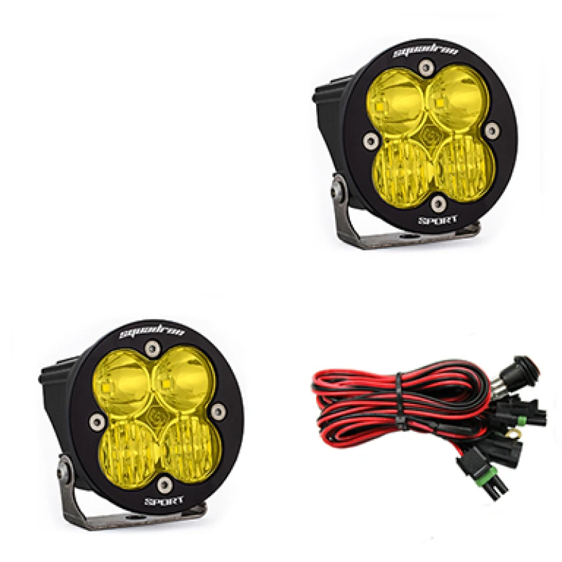 Baja Designs Squadron R Sport Driving/Combo LED Light Pods - Amber