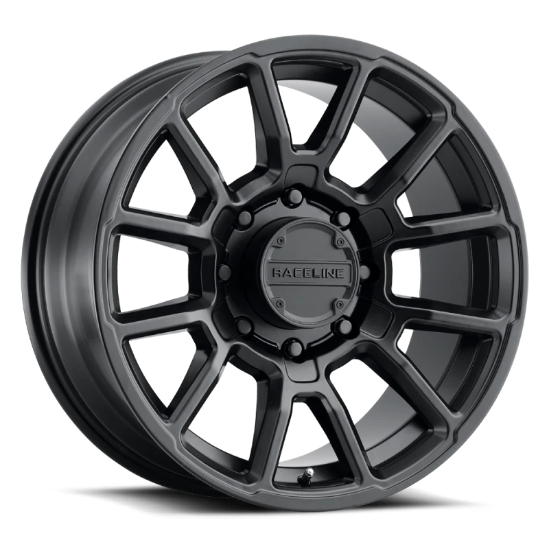 Raceline 950B Gauge 17x8.5in / 6x139.7 BP / 0mm Offset / 106.1mm Bore - Satin Black Wheel