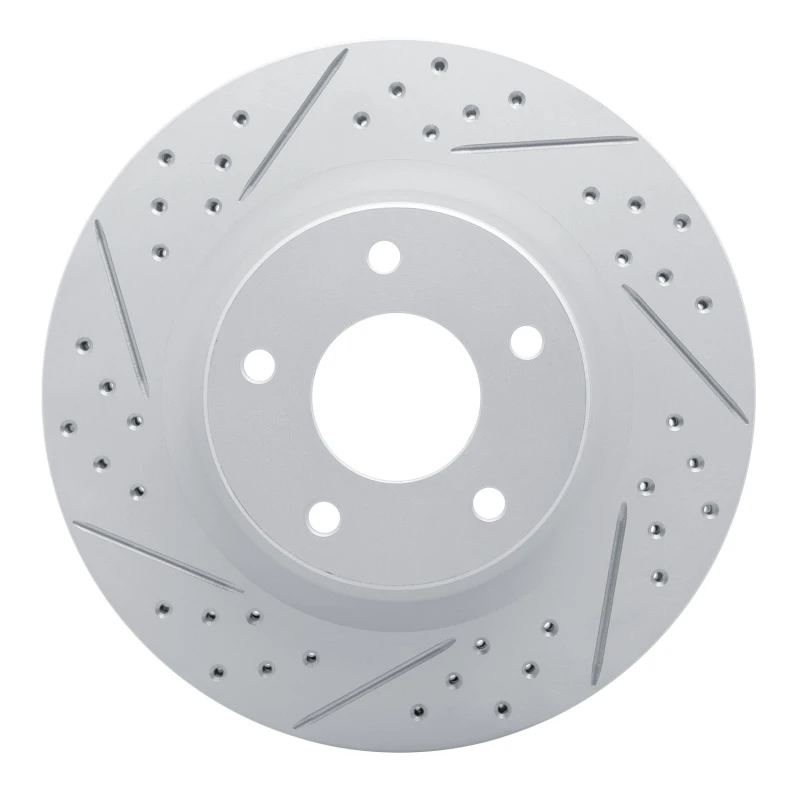 DFC 07-13 Nissan Altima Front Left Drilled & Slotted Geoperformance Rotor