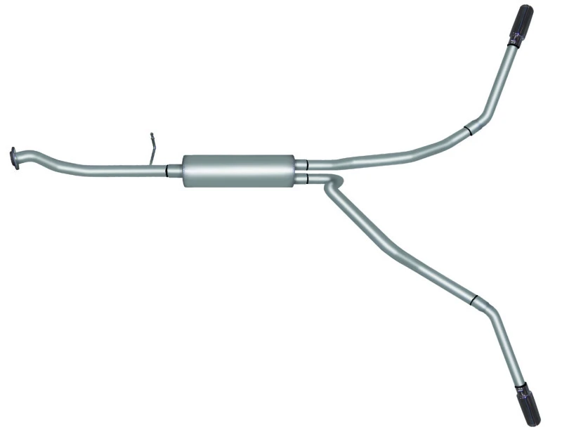 Gibson 99-01 Chevrolet Silverado 1500 Basis 4.3L 2.5in Cat-Back-Doppelauspuff - Edelstahl