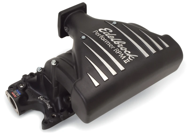 Edelbrock Ansaugkrümmer Ford Mustang 5,0L Performer RPM II Krümmer Schwarz Finish