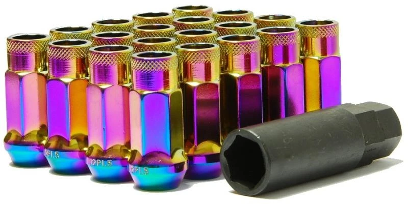 Wheel Mate Muteki SR48 Open End Lug Nuts - Neon 12x1.50 48mm