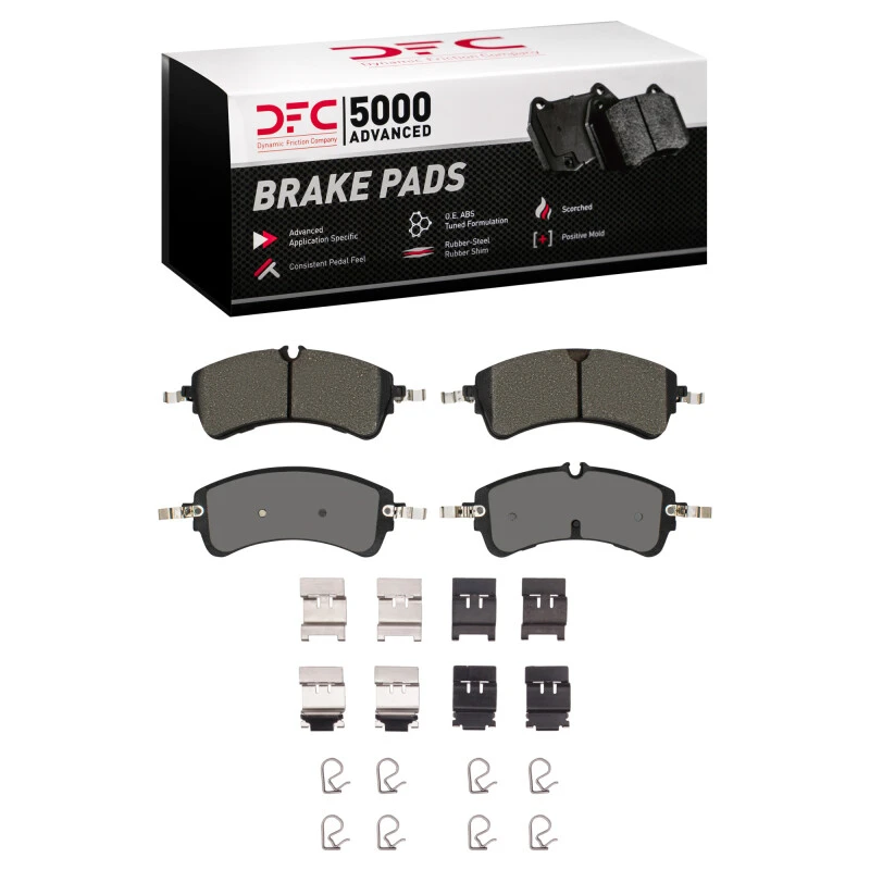 DFC 22-25 Ford E-Transit Rear 5000 Advanced Semi Metallic Brake Pads and Hardware Kit