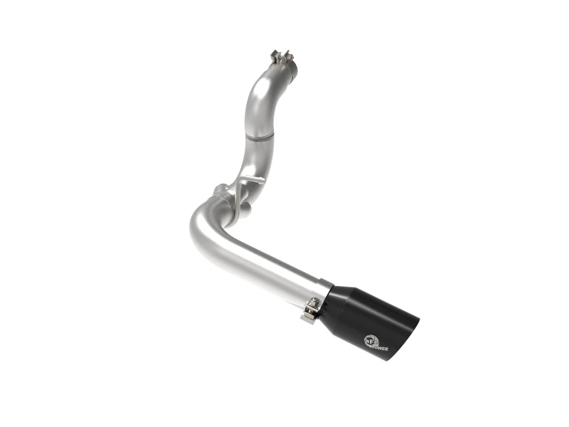 aFe 20-21 Jeep Wrangler Großbohr-HD 3 Zoll 304 Edelstahl DPF-Back Abgasanlage - Schwarze Spitze