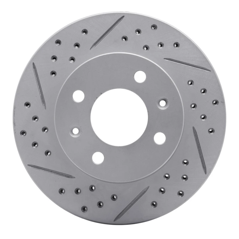 DFC 03-06 Dodge Verna (Mexico) Front Left Drilled & Slotted Geoperformance Rotor