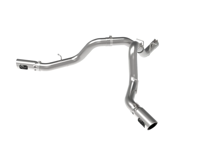 aFe Large Bore-HD 4in 409SS DPF-Back Auspuffsystem mit polierten Endstücken 20 GM Diesel Trucks V8-6.6L