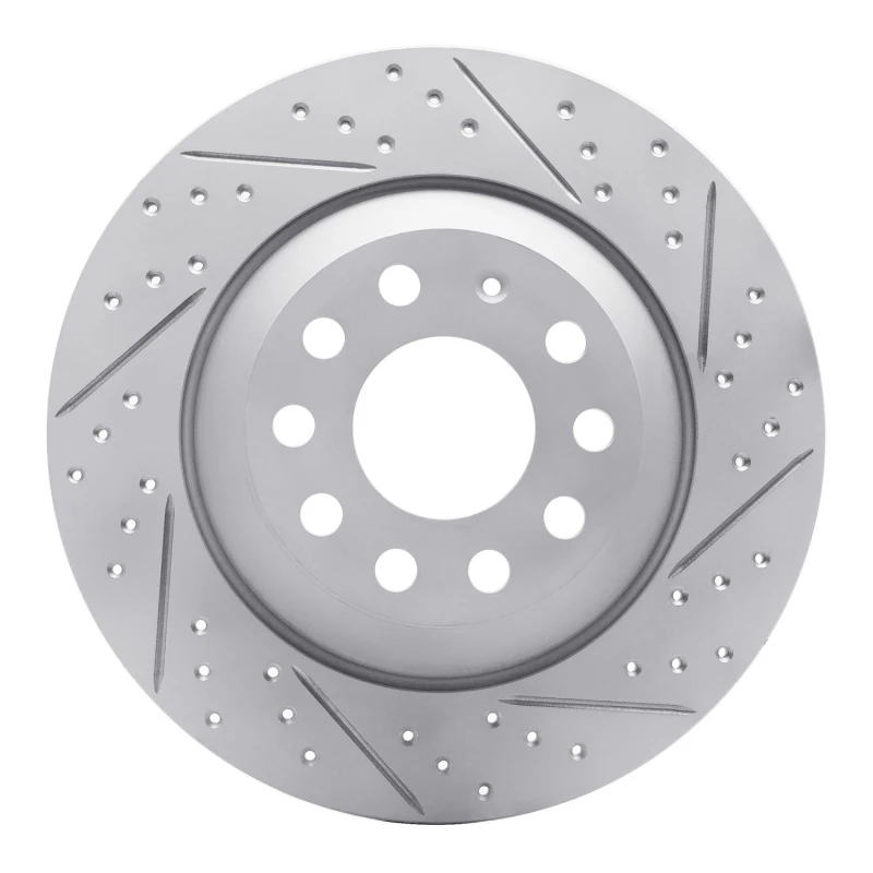 DFC 05-11 Audi A6 Quattro Rear Right Drilled & Slotted Geoperformance Rotor