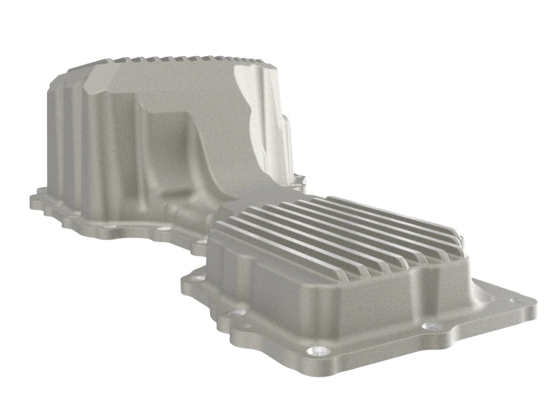 aFe GM Diesel Trucks 20-25 V8-6.6L L5P POWER Street Series Engine Oil Pan Raw w/ Machined Fins