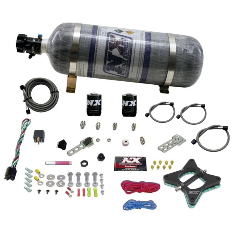 Nitrous Express 96-04 Ford Mustang 4.6L 2-Ventil-Nitrous-Platten-Kit mit Composite-Flasche
