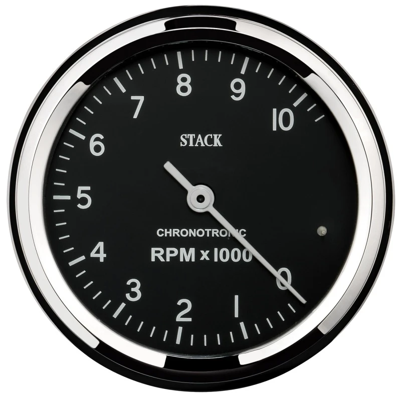 Autometer Chronocentric Tachometer - 80mm Blk - 0-10K RPM