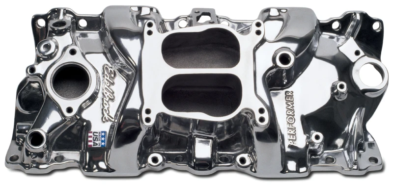 Edelbrock Performer-Ansaugkrümmer Poliert