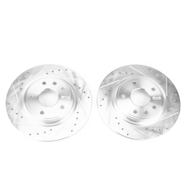 Power Stop 17-19 Chrysler Pacifica Rear Evolution Drilled & Slotted Rotors - Pair