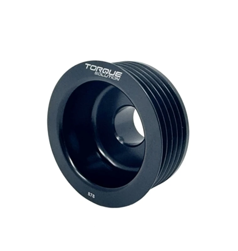 Torque Solution Leichte Lichtmaschinenriemenscheibe (Schwarz) für Subaru EJ WRX 06-14 / STI 07-21