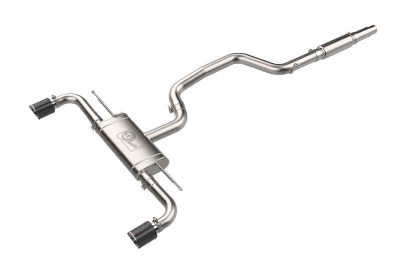 aFe MACH Force-Xp Stainless Steel Cat-Back Exhaust with Carbon Tips for Volkswagen GTI