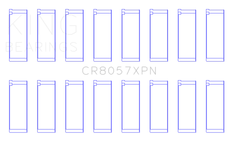 King Engine Bearings GM 6.2 - LT1/LT4 Gen V pMaxBlack Coated Connecting Rod Bearing Set