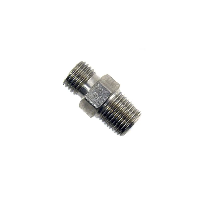 Nitrous Express 3AN x 1/8 NPT Gerades Fitting, modifiziert zum Halten eines Jets