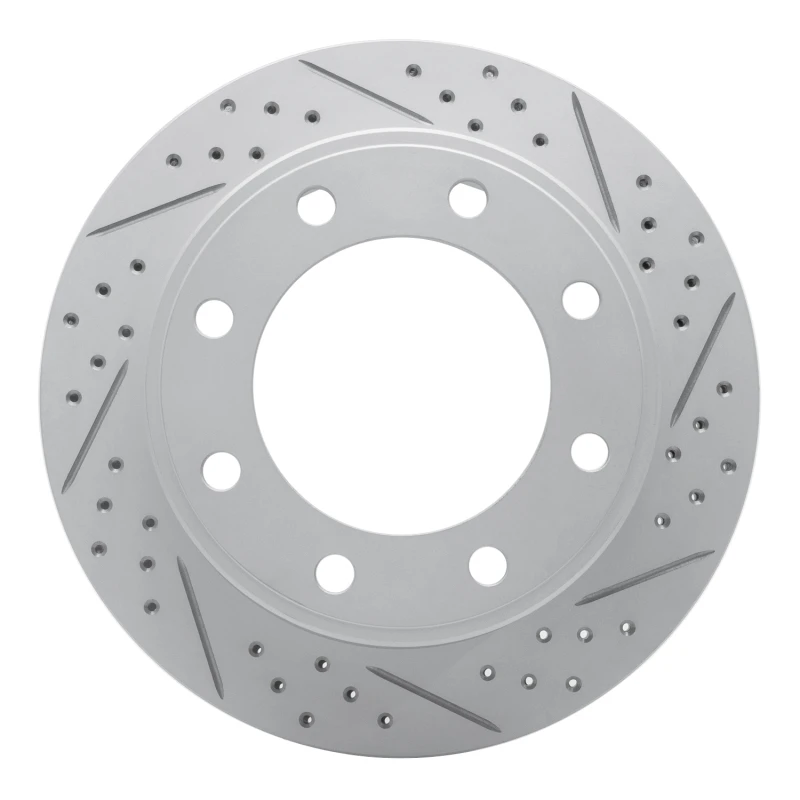 DFC 99-05 Ford F-350 Super Duty 2WD Rear Right Drilled & Slotted Geoperformance Rotor