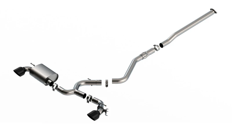 Borla 22-23 Hyundai Kona N 2.0L 4-Zylinder-Turbo-AT/MT-ATAK-Catback-Abgasanlage Schwarz Chrom