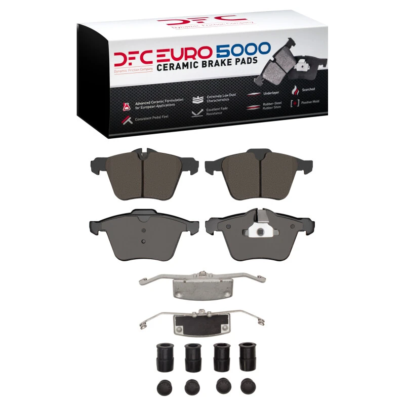 DFC 13-21 Jaguar F-Type Front Euro 5000 Ceramic Brake Pads and Hardware Kit