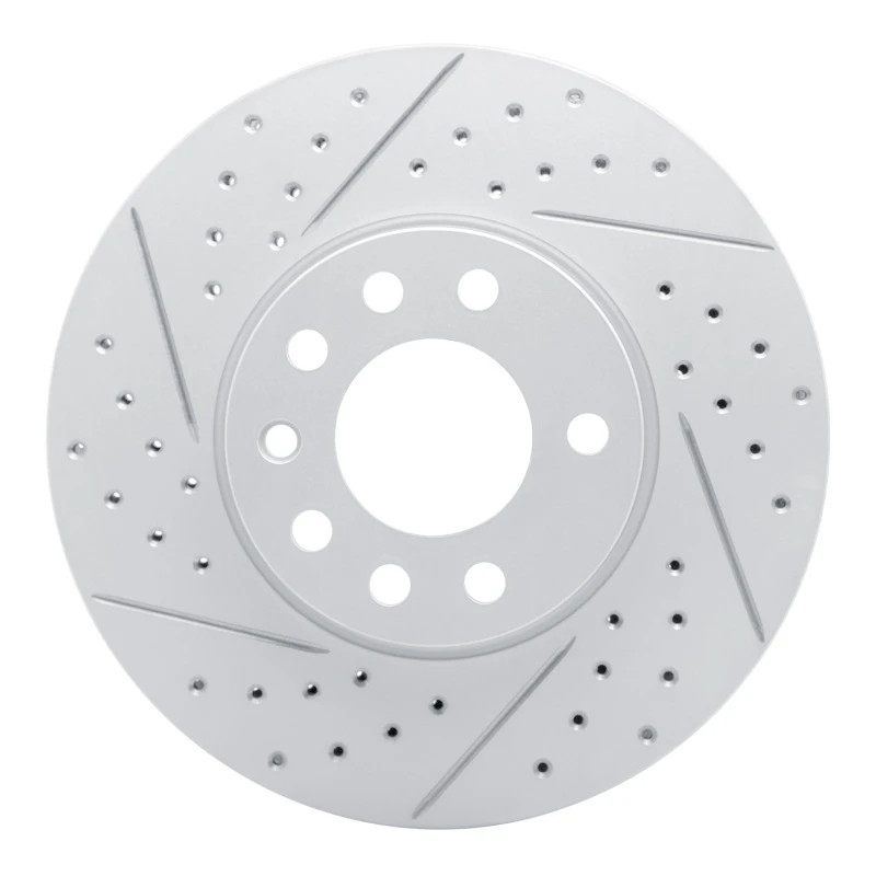 DFC 03-11 Cadillac Bls (Mexico) Front Left Drilled & Slotted Geoperformance Rotor