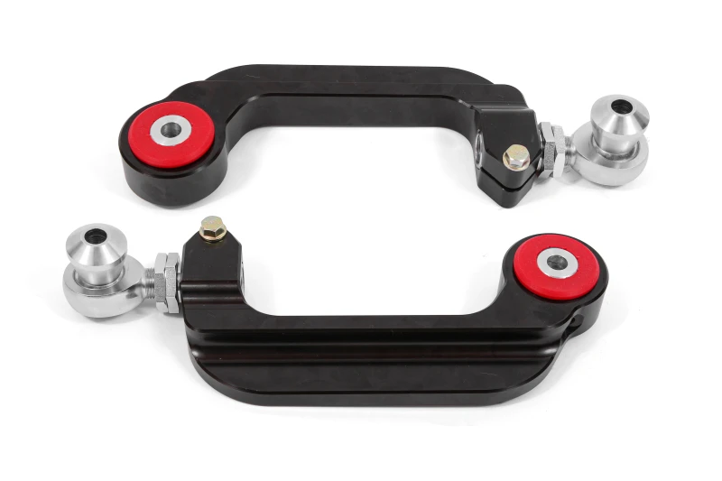 BMR 15-18 S550 Mustang Billet-Aluminium-Camber-Links einstellbar (Poly/Rod-Enden) - Schwarz eloxiert