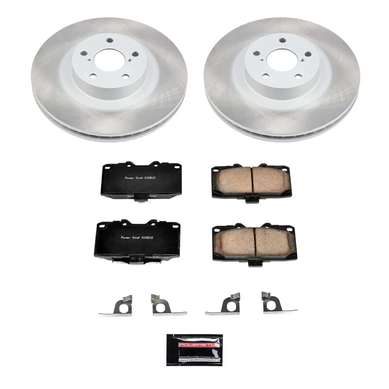 Power Stop Front Semi-Coated Rotor Kit for 06-07 Subaru Impreza