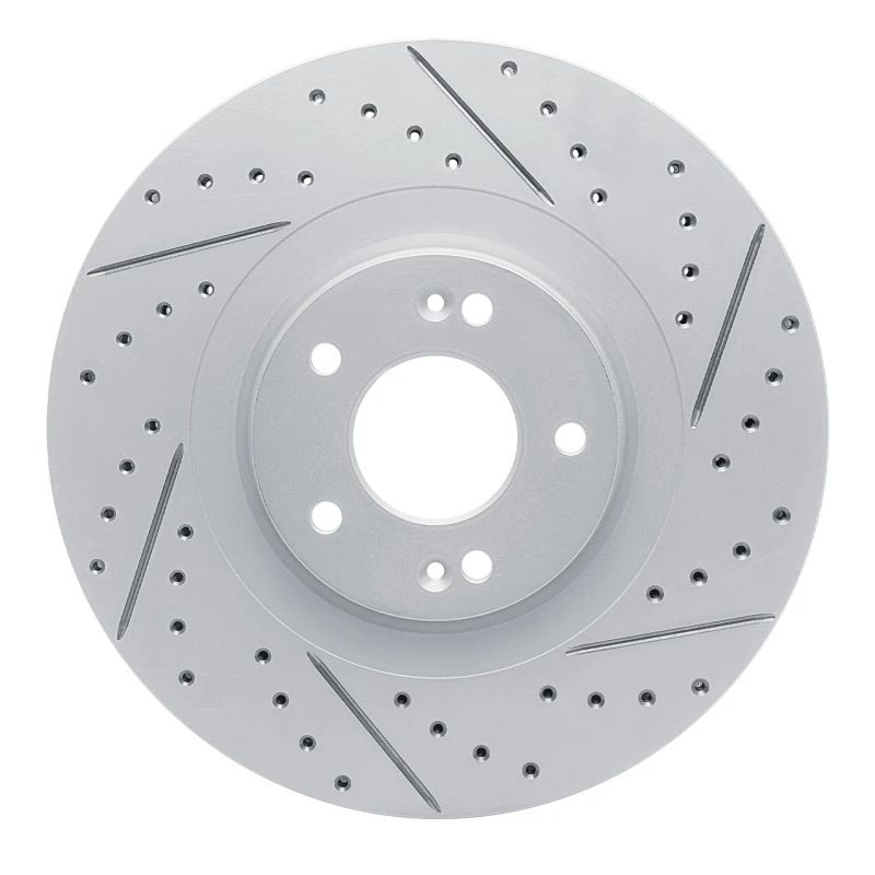 DFC 20-25 Hyundai Palisade Front Right Drilled & Slotted Geoperformance Rotor