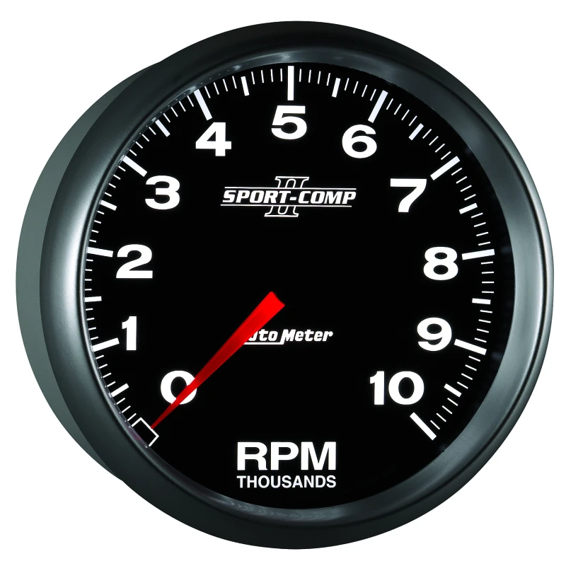 Autometer Sport-Comp II 5 inch 0-10000 RPM In Dash Tachometer