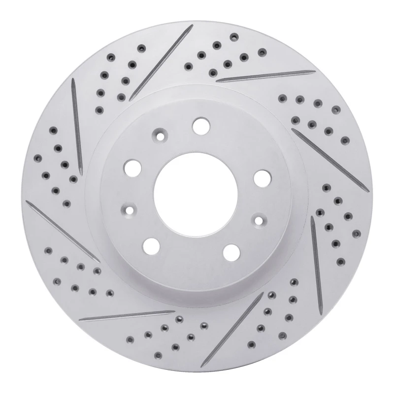 DFC 03-07 Cadillac Cts Front Left Drilled & Slotted Geoperformance Rotor