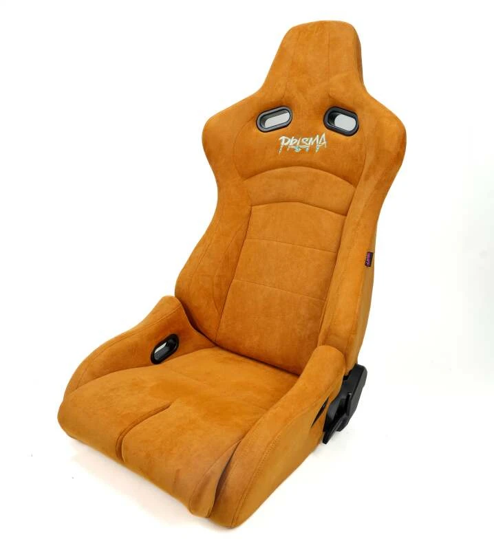NRG Prisma Lab Reclinable Bucket Racing Seat - Paar (Tan Vegan Suede)