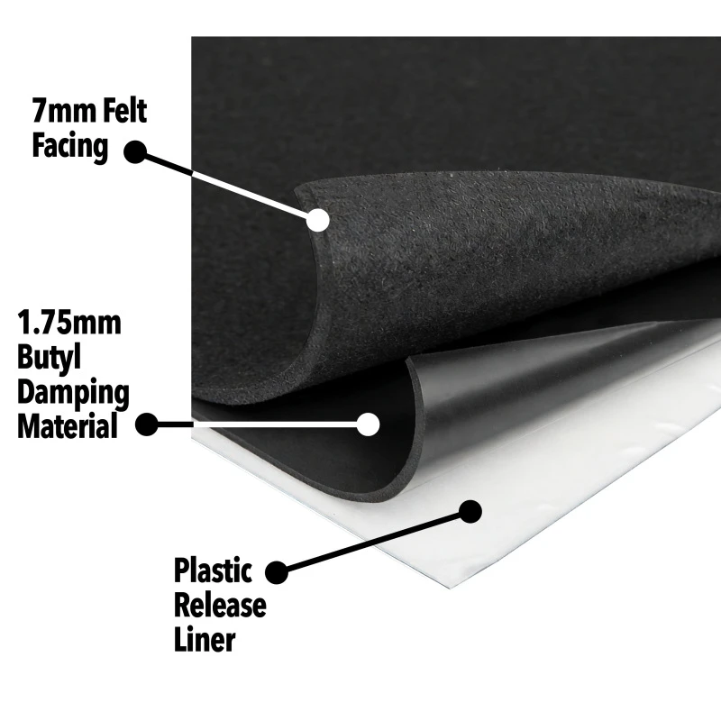 DEI Universal Boom Mat Acoustic Tiles - 17 sq. ft. - 8 Pack