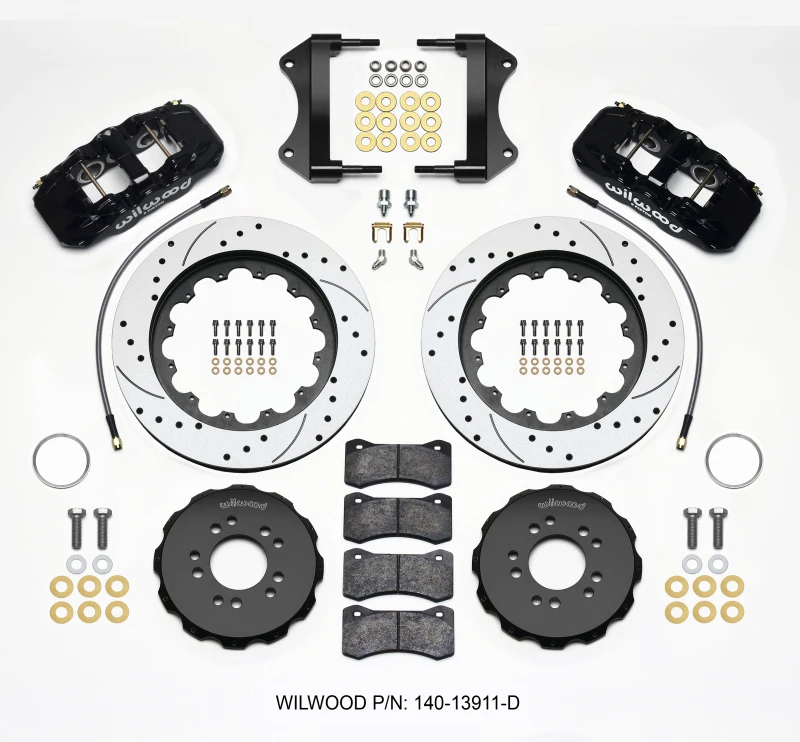 Wilwood AERO6 Vordere Bremshut Kit 15,00 gebohrt 2014- Corvette C7 mit Leitungen