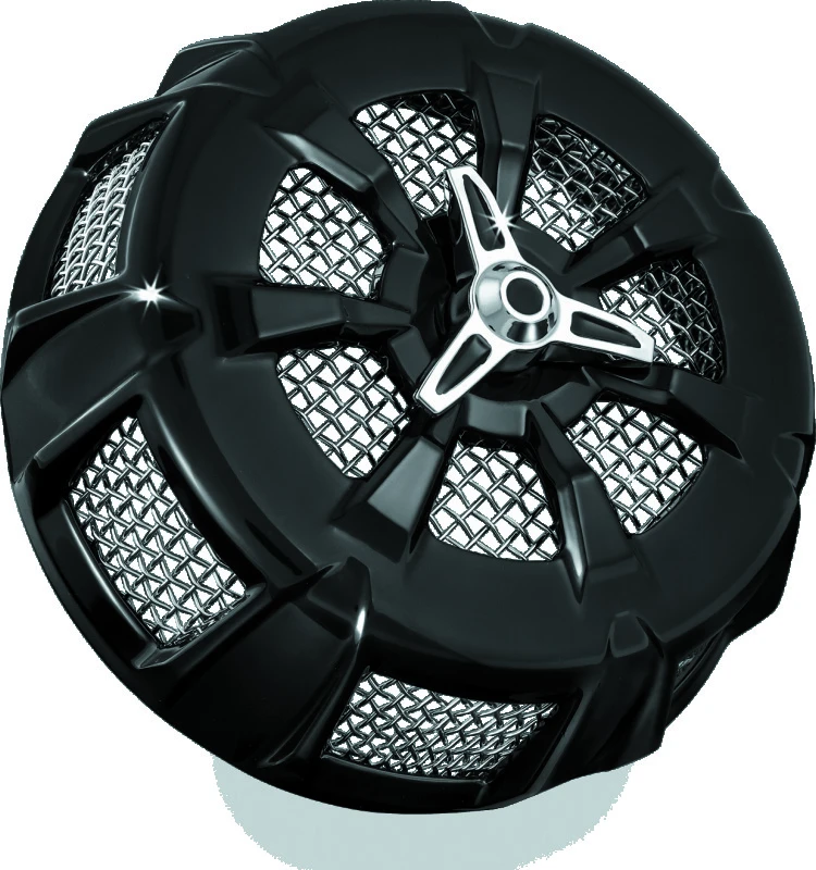 Kuryakyn Alley Cat Air Cleaner Cover in Gloss Black