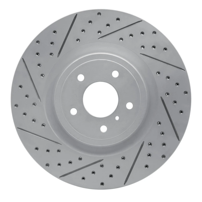 DFC 08-25 Infiniti FX50 Front Left Drilled & Slotted Geoperformance Rotor