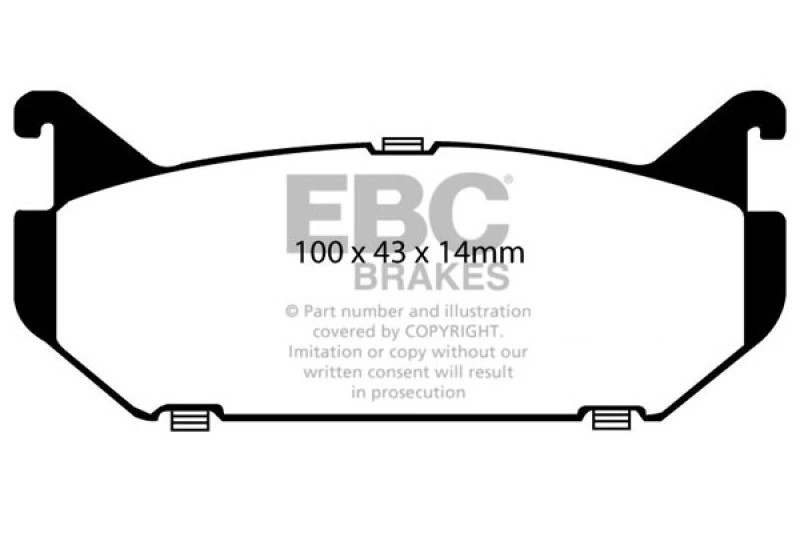 ebc_DP2972-6793201d062c4 EBC 93-97 Ford Probe 2.0 16v Greenstuff Rear Brake Pads