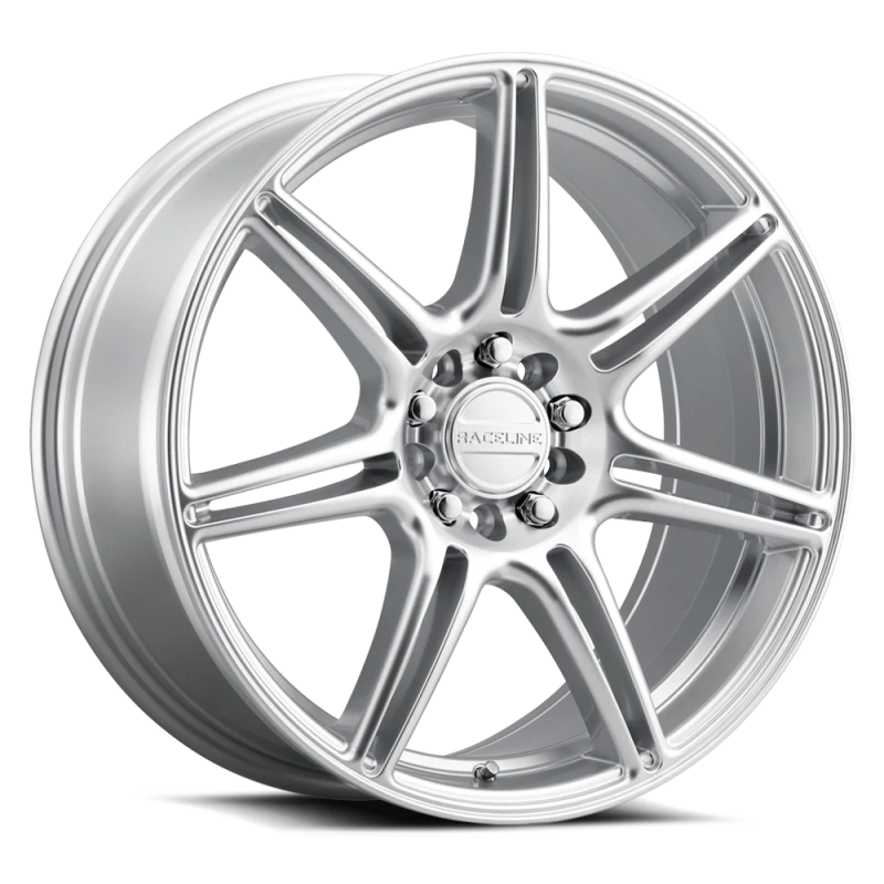 Raceline 148HS Apex 17x7.5in / 5X100 / 5X114.3 BP / 40mm Offset / 72.62mm Bore - Hyper Silver