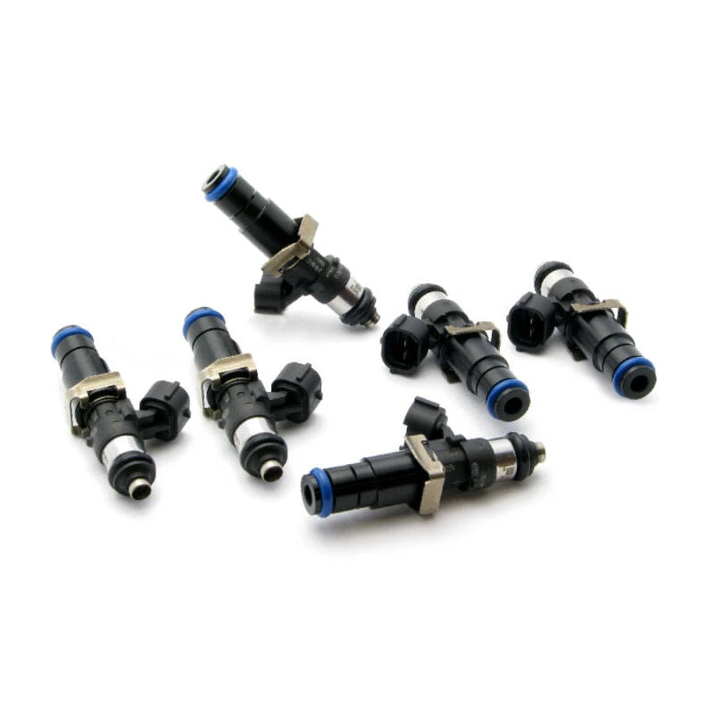 DeatschWerks Satz von 6 Hochimpedanz-2400cc-Einspritzdüsen für Toyota Supra TT 93-98 Top-Feed-Konversion