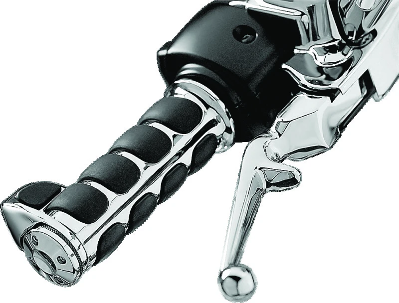 Kuryakyn Premium ISO Griffe mit Throttle Boss Chrom