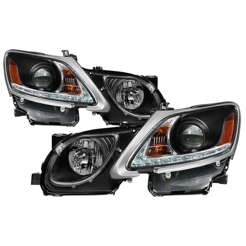spyder_5082800-6794c0f1a18d4 Spyder Lexus GS 300 / 350 / 450 06-11 Headlights - HID Model Only - Black PRO-YD-LG06-HID-DRL-BK