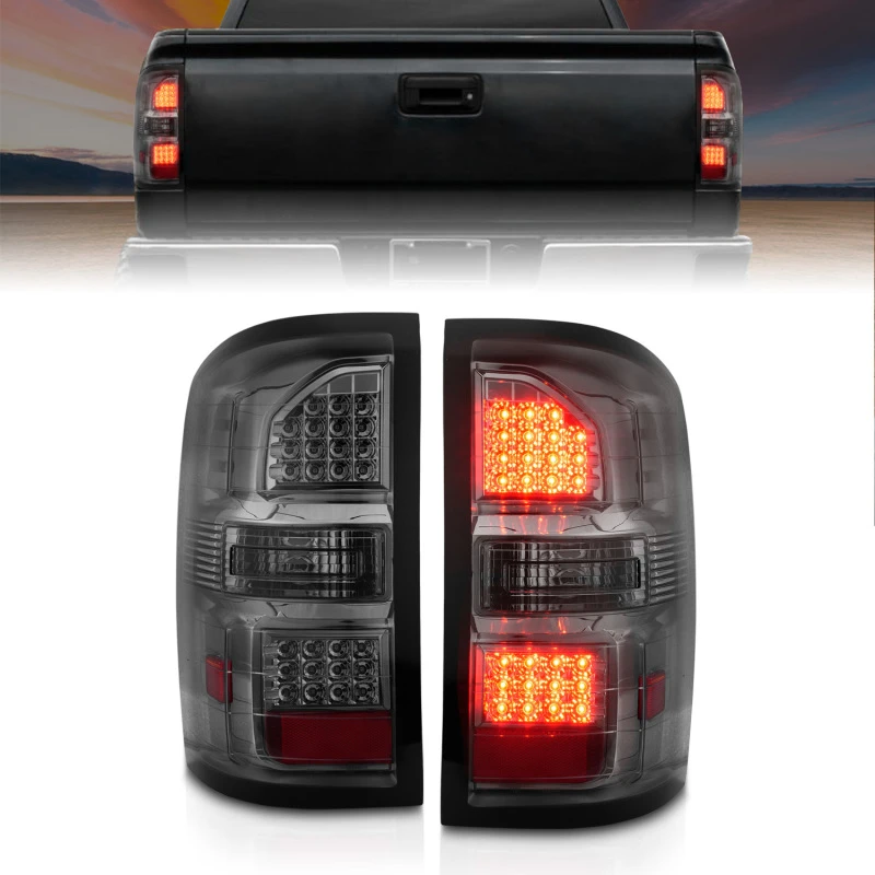 ANZO 2014-2018 GMC Sierra LED-Rückleuchten Schwarzgehäuse Rauchglas