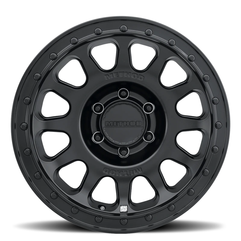 Method MR709 HD Bead Grip 18x 9in / ET12 / 8x6.5 BP / 121.3mm Bore - Black Wheel