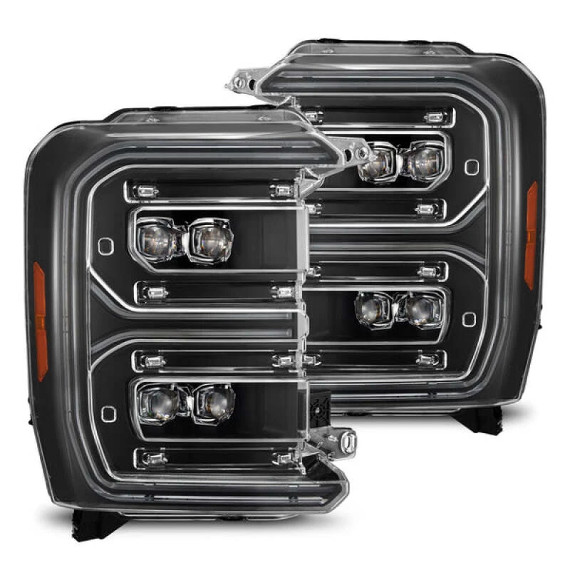 AlphaRex 23-26 Ford F-250 SD NOVA LED Proj Headlights Blk w/Activ Light/Seq Signal/Switchback