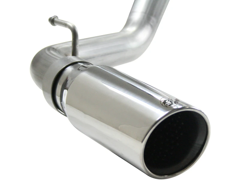 aFe MACHForce XP 2,5 Zoll 409SS Kat-Auspuff mit 304SS poliertem Endstück 05-13 Toyota Tacoma V6 4,0L