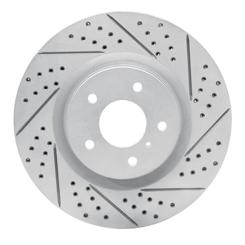 DFC 03-08 Infiniti G35 Front Right Drilled & Slotted Geoperformance Rotor