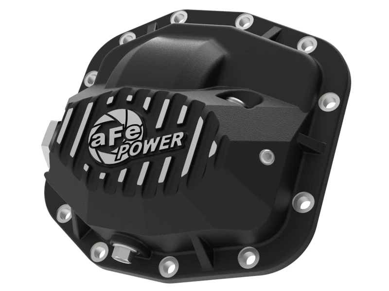 aFe Pro Series Frontdifferential-Abdeckung Schwarz 2018+ Jeep Wrangler (JL) V6 3.6L (Dana M186)