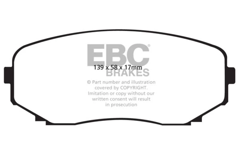 ebc_ED91794-679320aa9e011 EBC 11-14 Ford Edge 2.0 Turbo Yellowstuff Front Brake Pads