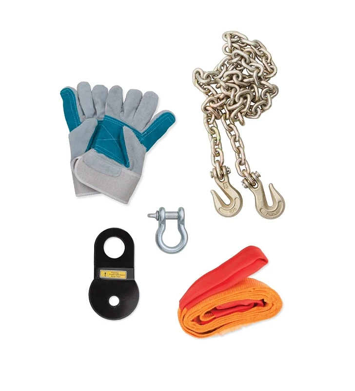 Rampage Universal Recovery Winch Accessory Kit - Schwarz