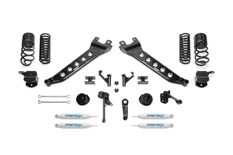 Fabtech 14-18 Ram 2500 4WD 7-Zoll-Radius-Arm-Kit mit Perf.-Shocks